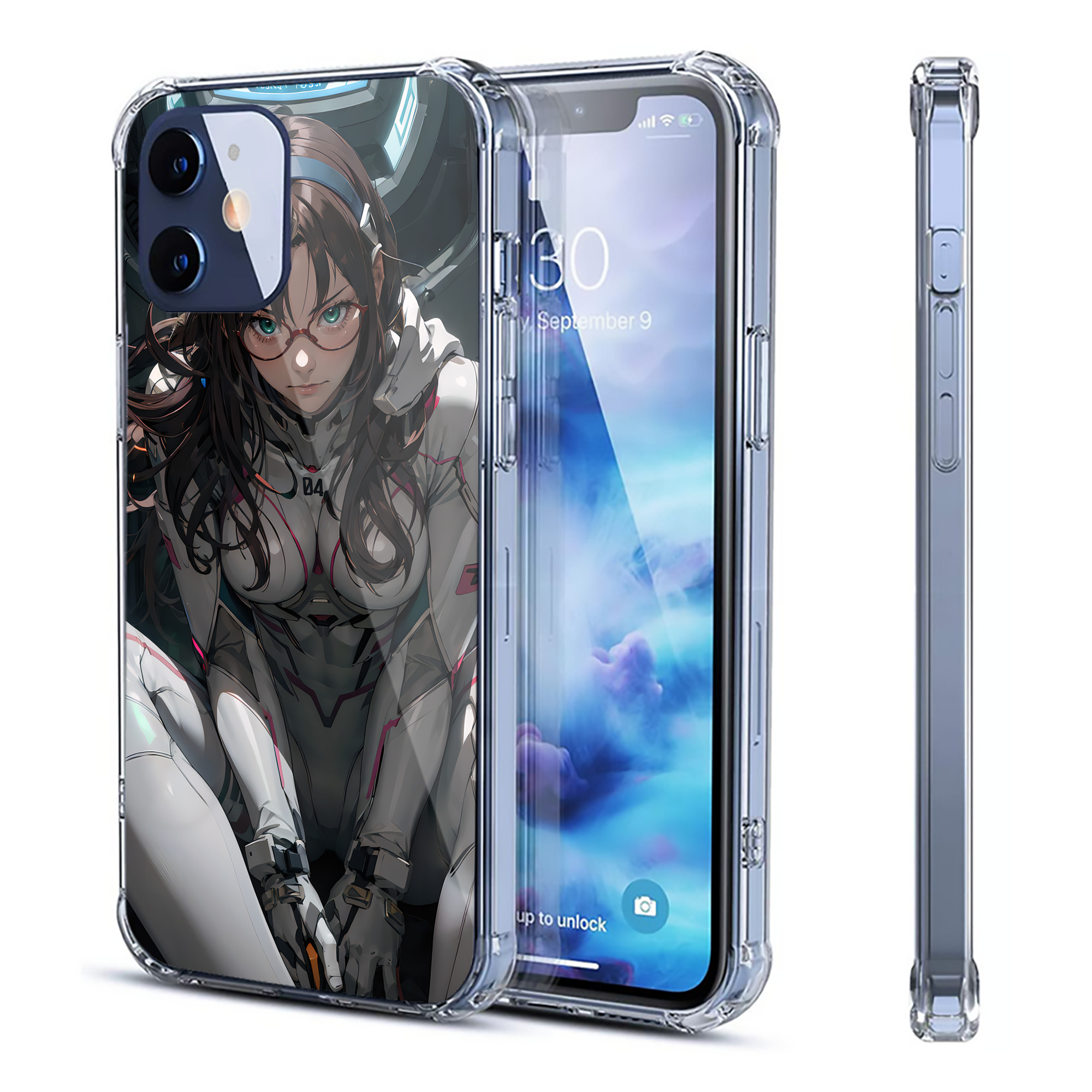 （画像用） EVA 新世紀エヴァンゲリオン 【iPhone 12シリーズ対応】透明スマホケース（クリアソフトケース）